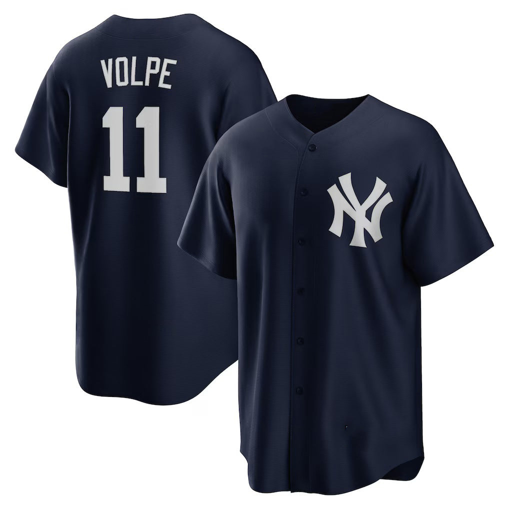 New York Yankees #11 Anthony Volpe Navy BUTLER Big & Tall Alternate Replica Player Jersey