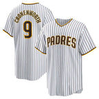 San Diego Padres #9 Jake Cronenworth White BUTLER Home Replica Jersey