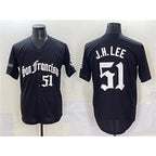 San Francisco Giants #51 Jung Hoo Lee Black BUTLER 'Gothic Fog Edition' Vapor Premier Limited Stitched Jersey