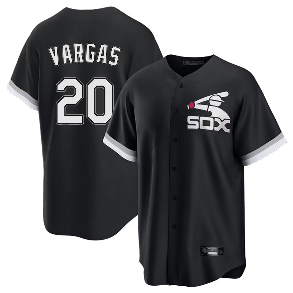 Chicago White Sox #20 Miguel Vargas Player Black BUTLER Spring Training Game Stitched Jerseys