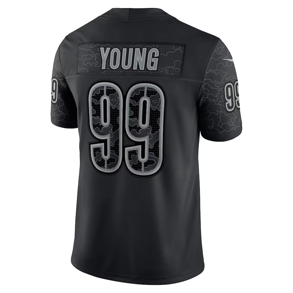 W.Commanders #99 Chase Young Black BUTLER RFLCTV Limited Jersey