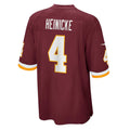 W.Football Team #4 Taylor Heinicke Burgundy BUTLER Team Game Jersey