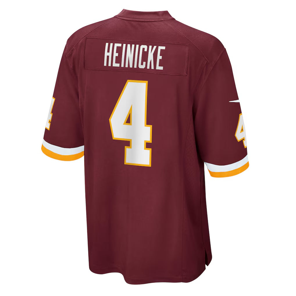 W.Football Team #4 Taylor Heinicke Burgundy BUTLER Team Game Jersey