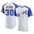 Atlanta Braves #30 Drake Baldwin Player White BUTLER City Connect Limited Elite Home Game Stitched Jerseys
