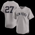 New York Yankees #27 Giancarlo Stanton Gray BUTLER Road Limited Player Jersey