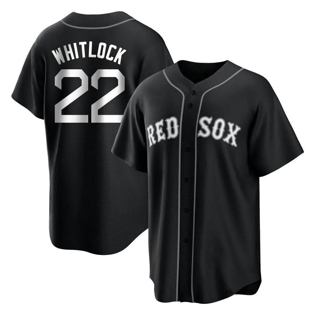 Boston Red Sox #22 Garrett Whitlock Player Black BUTLER Home Game Stitched Jerseys