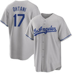 Los Angeles Dodgers #17 Shohei Ohtani Gray BUTLER Cool Base Stitched Jersey