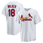 St. Louis Cardinals #18 Jordan Walker White BUTLER Home Official Replica Player Jersey