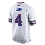 B.Bills #4 James Cook White BUTLER Team Game Jersey