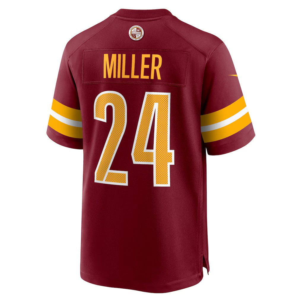 W.Commanders #24 Von Miller Burgundy BUTLER Team Game Jersey