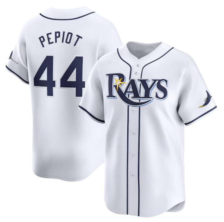 Tampa Bay Rays #44 Ryan Pepiot White BUTLER Home Limited Stitched Jersey