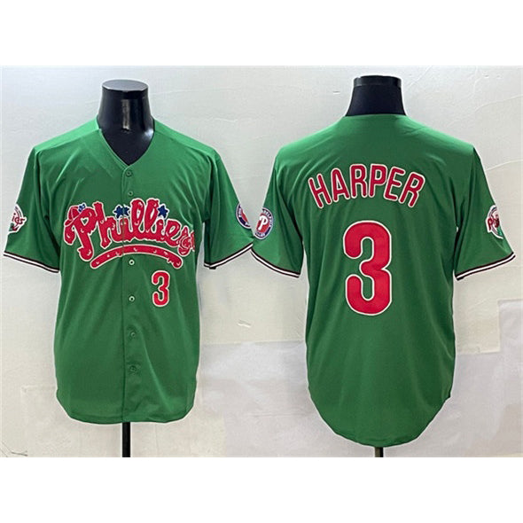 Philadelphia Phillies #3 Bryce Harper Green BUTLER Phanatic Limited Stitched Jersey