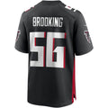 A.Falcons #56 Keith Brooking Black BUTLER Game Retired Player Jersey